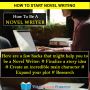 How To Be A Novel Writer
