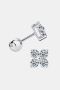 Moissanite 925 Sterling Silver Four-Leaf Clover Shape Earrin