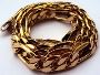 Heavy 60G Classic men 14k yellow solid gold GF chain necklac