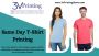  Custom TShirts Printed in Just One Day at 3v Printing Store