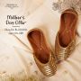 Mother's Day Special: Shop Gold Sequin Jutti by 5 Elements