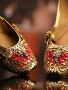 Buy Best Punjabi Juttis The Goota Love Orange Juttis Online 