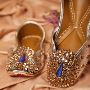 Buy Silver Peacock Punjabi Jutti Online | Jutti for Women | 