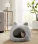 Best Friends By Sheri Meow Hut Covered Cat & Dog Bed – Cozy 