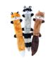 ZippyPaws Skinny Peltz No Stuffing Squeaky Plush Dog Toys – 