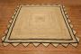 Natural Scalloped Jute Rug Square Scalloped Rug Blue Bohemia