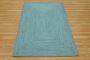 Bohemian Green jute kilim Hand braided square rug Hallway st