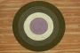 Hand-woven Natural Green Jute Area Rug Round Dining Living B
