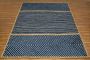 Indian Handmade Blue Jute Runner Rug Natural Beige Jute Rug 