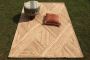 Beige Handmade Carpet Area Rugs Boho Rug Living Room 