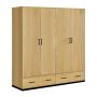  Hudson Furniture 4 Door Scandic Wardrobe - Abode Haven 