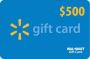 Set the chance to win a free $500 Walmart gift card 