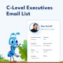 C-Level Executives Email List – Verified Decision-Makers