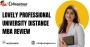 lovely professional university distance MBA review
