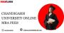 chandigarh university online mba fees