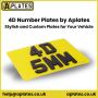 4D Number Plates by Aplates: Stylish and Custom Plates for Y