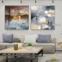 Check Out Multicolor Daubs Wall Art Set For Office Decor