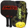 Synco Pickleball Paddle Set Carbonium Red | 2 Paddles 4Balls