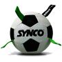 Synco Dog Football Black & White with Holding Loops 