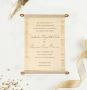 Elegant Scroll Wedding Invitations | Custom Scroll Cards