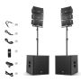 Proreck Club 8000 | 18-Inch 8000W PA Speaker System for Powe