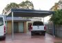 Four Car Skillion Roof Carport in Gold Coast