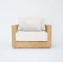 BALI TEAK COLLECTIVE - UBUD LOUNGE CHAIR WITH FOAM