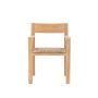 BALI TEAK COLLECTIVE - SURI ARM CHAIR- VIRO SEAT GREY