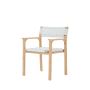 BALI TEAK COLLECTIVE - SURI ARM CHAIR-VIRO BACK + SEAT WHITE