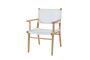 BALI TEAK COLLECTIVE - ZEN LOUNGE ARM CHAIR IN VIRO – WHITE