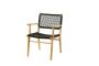 BALI TEAK COLLECTIVE - ZEN LOUNGE ARM CHAIR IN VIRO – BLACK