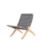 BALI TEAK COLLECTIVE - SANTORINI LOUNGE CHAIR- WEBBING BALI TEAK COLLECTIVE - SANTORINI LOUNGE CHAIR- WEBBING