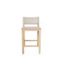 BALI TEAK COLLECTIVE - SURI COUNTER STOOL – SEAT VIRO GREY