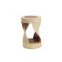 BALI TEAK COLLECTIVE - SUAR ROUND DIAGONAL STOOL – SMALL