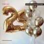 25th Birthday Balloons Gold Bouquet Dubai 