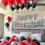❤️ Red, Silver & Black Hotel Room Decor in Dubai! ❤️🖤 ❤️ Red, Silver & Black Hotel Room Decor in Dubai! ❤️🖤