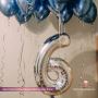 🎈 Blue Theme Ceiling Balloons with Number in Dubai! 🎈