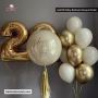 🎈 Gold Birthday Balloons Bouquet in Dubai! 🎈