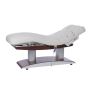 Beauty Bed With 4 Motors In White With Dark Wood Finish | BS