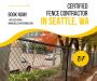 Best Certified Fence Contractor in Seattle