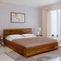 Order Elegant Wooden King Size Bed by Bharat Lifestyle Order Elegant Wooden King Size Bed by Bharat Lifestyle