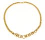 Elegant 18" Italian Gold-Plated Popcorn Chain Necklace 