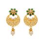 Shop South Indian Antique Gold Chandbali Earrings Online