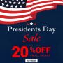 📣Hurry up! Save up to 20% off on this Presidents Day Sale
