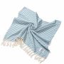 Horizontal Stripe Turquoise with Bag