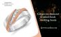 Brushed Finish Lab-Grown Diamond Bands for Wedding - Castila