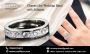 Stunning Channel-Set Wedding Band with Solitaire - CastilaCo