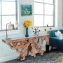 Tree Root Coffee Table With Glass Top | Chic Teak