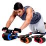 Double Wheel Automatic Rebound Ab Wheel Roller