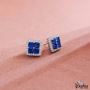 Trendy gold stud earrings designed